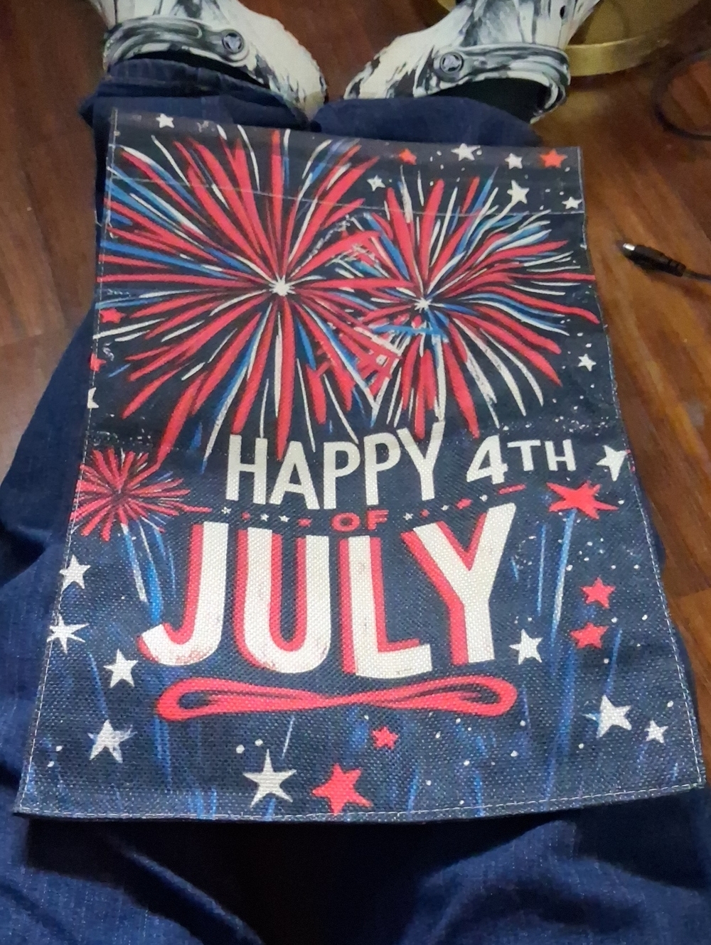 Patriotic Happy 4th of July Flag - Red, White & Blue